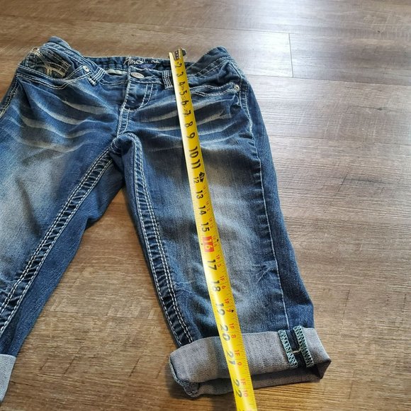 Amethyst Juniors Sz 1 Denim Jeans Capris/Shorts - Picture 4 of 9
